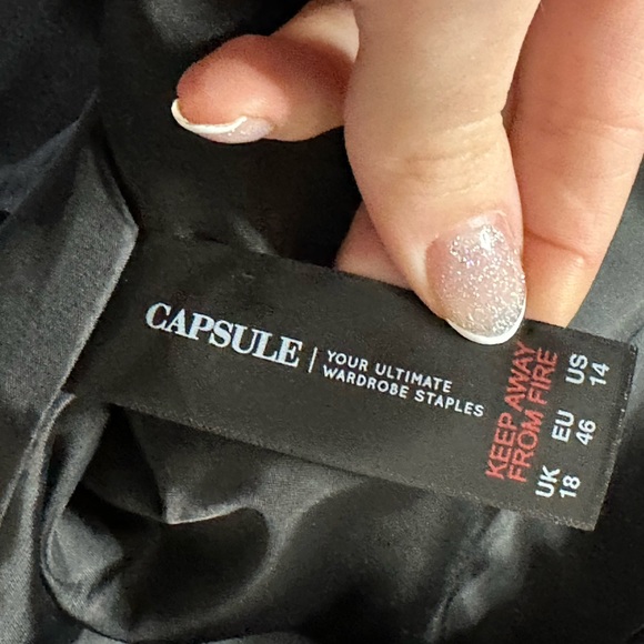 Capsule Collection Luxury Plaid Gray Suit Size 14 - Picture 7 of 8